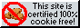 No Cookies Used User Badge